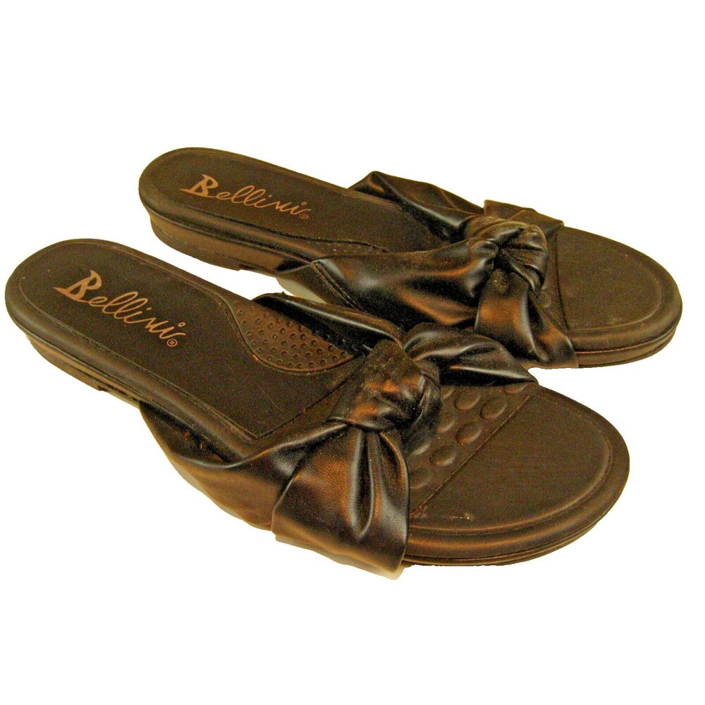 Womens Bellini Black Open Toe "Tully" Sandals sz 9.5W